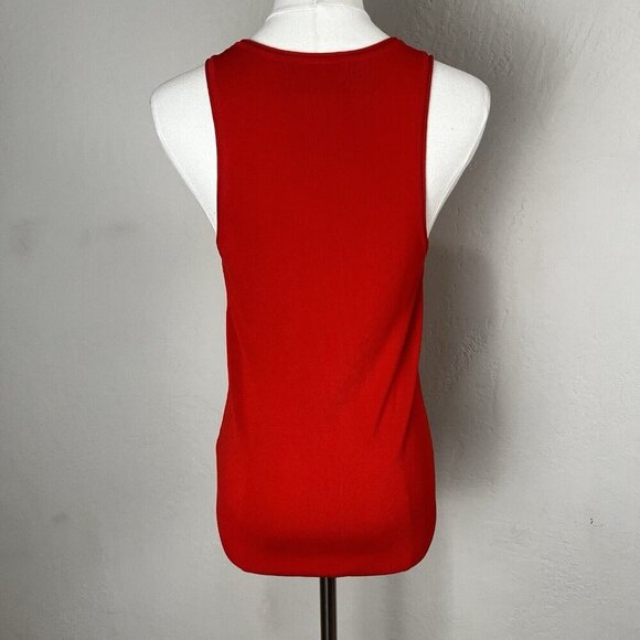 Modern Citizen Tank Top Knit Red Round Neck Sleeveless Rayon Size Large‎ - Picture 6 of 12